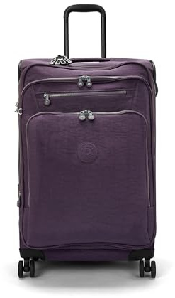Kipling New YOURI Spin M, Medium Expandable Spinner, 30 x 69 x 45 cm, Ultimate Plum (Purple)