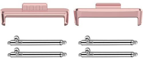 Issinlky 20MM Watch Band Adapters Compatible Huawei Fit 3/4/4 Pro Band Connector Stainless Steel Adapter Replaceable Metal Huawei Fit 3/4/4 Pro Band Adapters