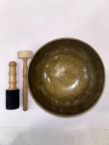 Cuenco tibetano grande para curación de sonido para meditación