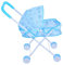 Gogogmee Puppenwagen Spielzeug Kinderwagen Puppenhauswagen Kinderwagenspielzeug Zubehör für Babypuppen Regenschirm-Kinderwagen für Puppen Spielhauszubehör Spielzeug-Kinderwagen Polyester