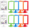 CYEER 10 Stück Bilderrahmen Stehend, Stehend Doppelseitiger Fotorahmen 10 x 15 cm, Bilderrahmen Doppelseitig, Tischaufsteller, Photo Frame für Foto, Hochzeit, Party (bunt)