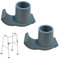 2 PCS Walking Frame (Walker) Glides Skis Anti-Slip Zimmer Frame Rubber Feet Universal Walker Ski Caps Tool with Heavy Duty Rubber Ferrules Zimmer Frame Accessories for Walkers Assist Mobility Aid