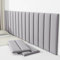 JMMSP Upholstered Wall Panels Kids, Padded Wall Stickers For Bedroom, 3D Anti-Collision Wall Padding，Headboard, Self-adhesive Anti-collision Wall Padding, Wall Decoration Thick(Size:8pcs,Color:Grey)