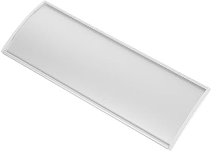 OSALADI Aluminum Alloy Curved Office Door Name Plate Blank Sign for Personalization for Office School Class Sign Silver