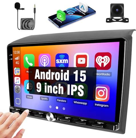 Hikity 2+64G Android 15 Autoradio für FIAT DUCATO 2010/Citroen Jumper/Peugeot Boxer, 9 IPS Touchscreen Radio mit Carplay Android Auto Wireless Bluetooth Navi WiFi FM RDS Mirror Link DSP DAB+