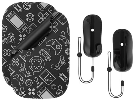Gaming Controller Mouse Stand con Mouse Pad per Switch 2 Joy-Con (nero)