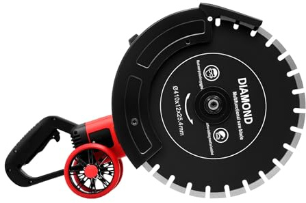 MEHOOSPVN Betonsäge Trennschneider 4000W Elektrische Steinschneidemaschine Nass- und Trockenschnitt, Betonschneider, Staubfreies Schneiden, inkl. 410 mm Sägeblatt für Beton, Mauerwerk, Granit Marmor