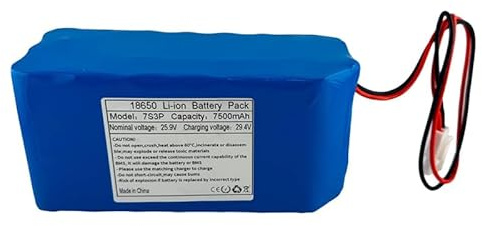 HUBATS Batteria 7500mAh 25.9v 7.5Ah 24v per Blizzard Skybox5 wash Light