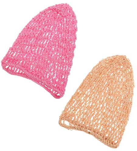 Gehäkeltes Haarnetz 2 Stück-pack aus Maschengewebe, für Frauen