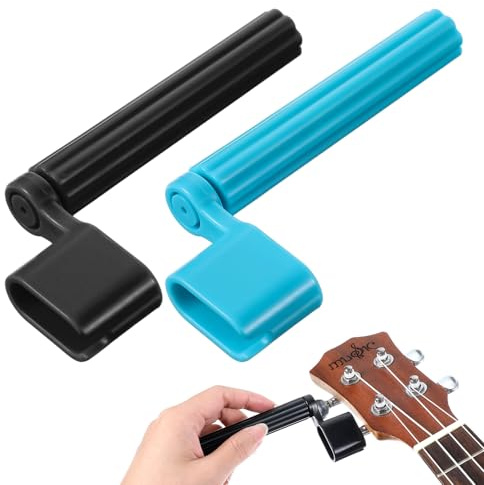 2 unidades de manivela de cuerdas para guitarra, husillo de cuerdas, manivela para guitarra eléctrica, guitarra acústica, guitarra de concierto, guitarra clásica