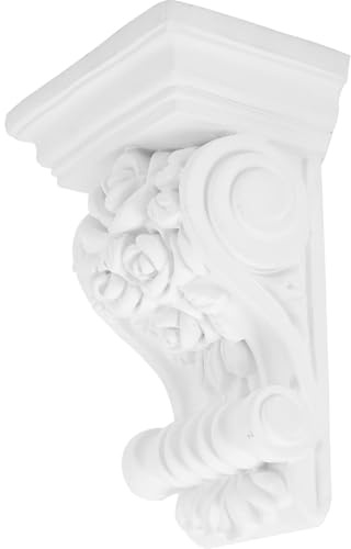 FOYTOKI Ménsulas de Poliuretano Decorativas Europeas para Pared Diseño Tallado Estilo Europeo 10 CM de Ancho Ideales para Esquinas y Decoración Interior o Exterior
