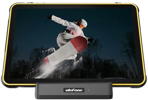 Ulefone 18W Desk Ladestation für RugKing Pad Pro & Pad 2 Pro Tablet – 2-in-1 Dockingstation & Tischhalterung mit Pogo-Pin, Dual-Output, Robustes Design für Büro