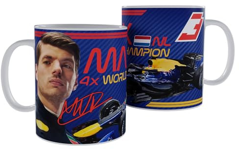 Partisan Max Mug F1 inspirierter Racing-Fan-Geschenk, 325 ml, Keramiktasse 2026 (blau)