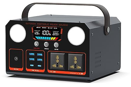 HTDRE Fuente de alimentación portátil para Exteriores de 220 V, Ideal para el hogar, Viajes en Coche, Camping y Almacenamiento de energía. Variedad de especificaciones para Elegir, 800 000 mAh.