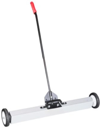 Pugermering Balayeuse Magnétique à Roues et Mécanisme Coulissant, Fixation Magnétique, Balayeuse à Gazon, Nettoyage Des Métaux pour Atelier, 36 Pouces