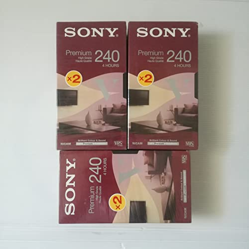 Sony E-240VG VHS-Kassette (240min) Doppel-Pack