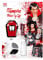 W WIDMANN MILANO Party Fashion 4100V - Make-Up Set Vampir, 2 Eckzähne zum Kleben im Sarg, Blutgel 3 ml, 3 Make-Up Farben 4,5 ml, Schwämme, Mottoparty, Karneval, Halloween