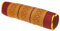 Handelsturm Thaikissen Nackenrolle 50x13 mit Füllung aus Kapok Yoga Bolster Yogakissen Rolle Feste Kissenrolle (Thaimuster Orientrot-Gold)