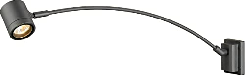 SLV MYRA DISPLAY | Wandleuchte Innen, Innenbeleuchtung, LED Strahler, Design Beleuchtung Wand,Display Leuchte, Flur, Wohnzimmer, Schlafzimmer | GU10, IP55, anthrazit, gewölbt, max. 50W
