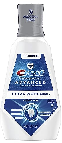 Crest Pro-Health Advanced Mouthwash with Extra Whitening, Energising Mint, 31.9 Fluid Ounce, Energizing Mint, 31.9 Fluid Ounce