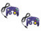 2 Manettes Filaire pour Nintendo GameCube, Wii, Wii U – 1,70 m – Violet – Compatible PAL/JAP/US – Straße Game