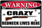 None Brand WarningTin Wall Man Cave Bar Cabin Crazy Redneck Lives Here Blechschild Retro Metall Poster Vintage Kunst Schild Schilder Hof Garten Tür Cafe Pub Toilette Geburtstag