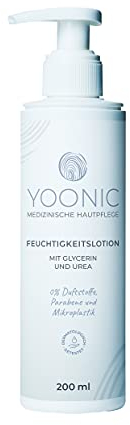 YOONIC Feuchtigkeitslotion - Hypoallergene Pflege für trockene Haut, Neurodermitis, Psoriasis und bei Strahlenbehandlung 200ml