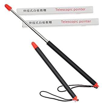 Guanyumeixin Pointeur Télescopique pour salle de classe,Enseignant à Main Pointeur pour Classe Tableau Blanc et tableau noir,Pointeur de Présentation Rétractable extensible à 120cm,2 pièce.