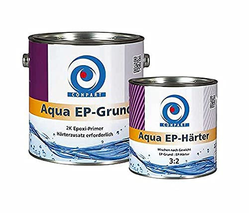 Conpart - Aqua EP-Grund/Härter 8023 - Grundbeschichtungen/Vorlack Wasserverdünnbare 2-komponentige Universalgrundierung für starre, nicht saugende Untergründe, im Innen- und Außenbereich - 510 ml