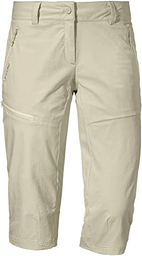 Schöffel Damen Pants Caracas3, leichte und kühlende Wanderhose aus elastischem Stoff, vielseitige Outdoor Hose mit optimaler Passform und praktischen Taschen, humus, 42