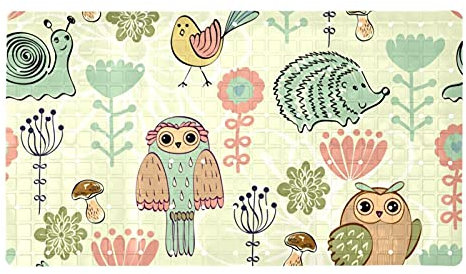 Badewanne Antirutschmatte Baby Badewannenmatte Anti Rutsch mit Saugnäpfen Eule Tier Badezimmer Badewannen Massage Dusche Matte