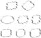 Gotetiso 8 Pièces Emporte Piece Patisserie Emporte Piece Biscuit en Acier Inoxydable Cookie Cutters Moule de Cuisson Pour Biscuits Pâtisserie GâTeaux