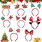 Makone Lot de 8 serre-têtes de Noël - Pour sapin de Noël - Pour Noël - Pour renne - Père Noël - Enfants - Adultes - Noël