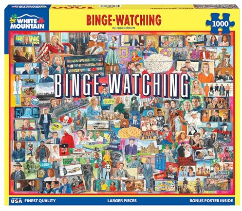 White Mountain - Binge Watching, 1000 Piece Jigsaw Puzzle