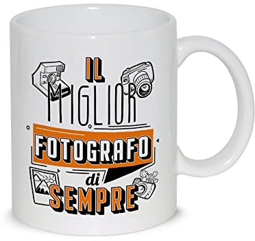 thedifferent Tazza Colazione Latte thè Mug Relax con grafica - Il miglior Fotografo di sempre - idea regalo Compleanno Natale Amico Papà Nonno Fratello Zio