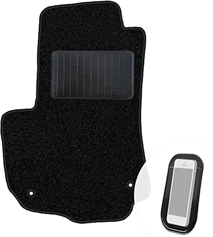 moto-MOLTICO Fahrer Fußmatte Auto Velours Fahrerseite Autoteppiche Schwarz Fahrermatte 1-teilig passend für Opel Zafira B 2005-2011