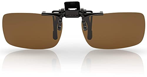 BEZLIT Randloser Clip-On Sonnenbrillenaufsatz 30447 für Damen & Herren – polarisiert, UV400, STVO-zugelassen, zum Aufclipsen auf Brillen