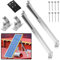 Eulenke Lot de 1 paires de supports de panneau solaire, pour centrale de balcon, toit plat, angle réglable de 0 à 60 °, support pour panneau solaire, PV, photovoltaïque, fixation de panneau solaire