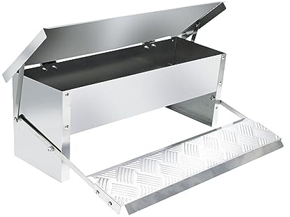 BBTISG Automatische Futtertrog für Huhn 5 kg Große Kapazität Futtertrog Edelstahl Futtertrog mit Wetterfestem Deckel, Geeignet für Erwachsene Henne, Hahn