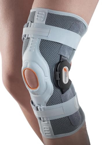RO+TEN - Ginocchiera GENUSKILL 22 con aste articolate policentriche - controllo F-E - Corta - Mis.MEDIUM - Marchio CE