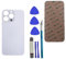 AloveDog 13 Pro Max - Cristal trasero de repuesto para iPhone 13 Pro Max con kit de herramientas de reparación (plateado)