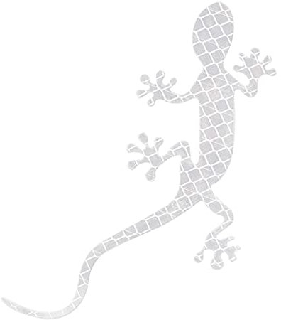 Fukamou Decalcomania Riflettente per Auto, Strisce Riflettenti Gecko - Decalcomanie Riflettenti a Forma di per Avvertimento - Adesivi per Auto Antipolvere Resistenti alle Alte Temperature