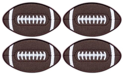 4er-Set – American Football – Aufnäher – bestickter Aufnäher / Abzeichen / Emblem