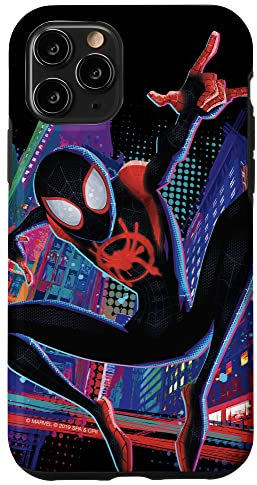 Hülle für iPhone 11 Pro Marvel Spider-Man in das Spider-Verse Miles Morales City