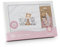 Juego de Sabana para Cuna 60x120cm (3 Piezas: Bajera, encimera y Funda de Almohada + Chupetero de Regalo) de Algodon 100% Producto Fabricado en España por Interbaby (Rosa, Cuna 60 x 120cm)