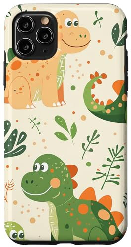 iPhone 11 Pro Max Cute Dinosaurs Pattern Case