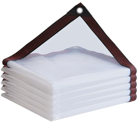 Durchsichtige Plane Polyethylen Durchsichtiges Sonnensegel Transluzent für Zäune Carport, Qulamrdk(Size:2x3m)