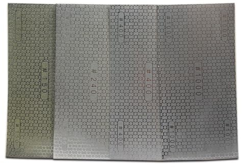 Outils de travail du bois découpables, papier de verre diamant, papier de verre abrasif facile à sécher, grain 400