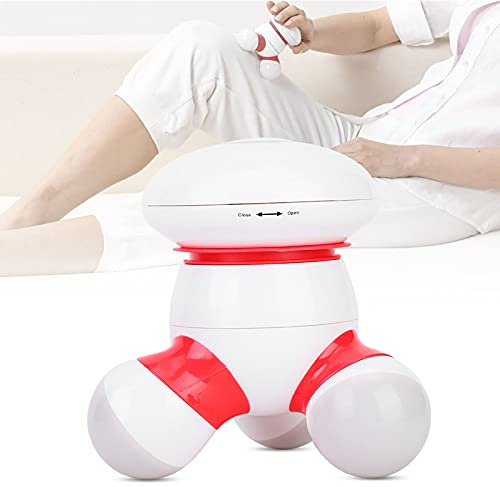 Hand Körpermassagegerät, Elektronisches USB Hand Mini Körpermassagegerät Sanftes Vibrationsmassagegerät MassageWerkzeug mit LED Licht für Rücken Nacken Arme und Beine