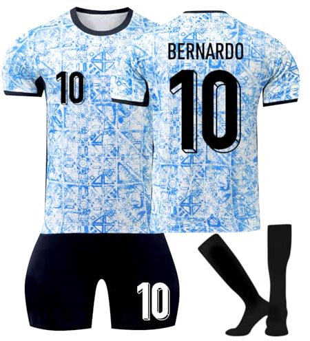 Fußball Trikot, Neue 24 Hause/Auswärts Fußball Trikot Kinder Erwachsener, Nr.7 Fussball Trikots Shorts und Socken Anzug Jungen Herren